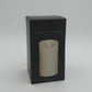 Flameless Pillar Candle Ivory Wax 3"X 6" Battery Operated
