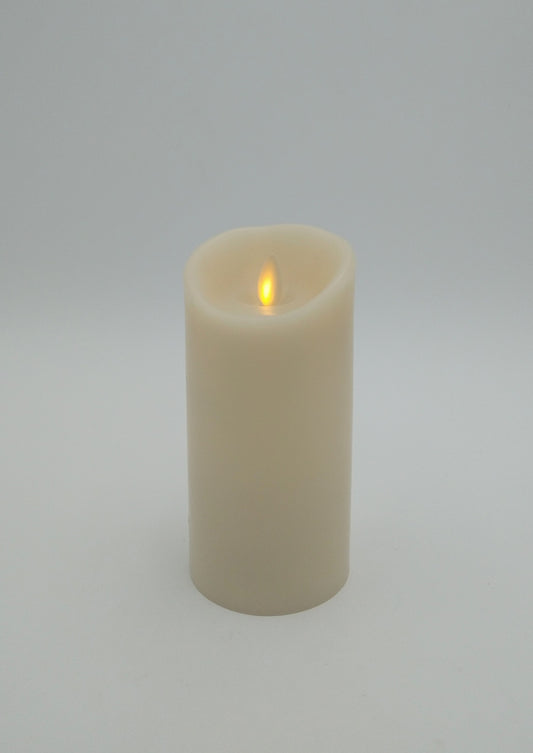 Flameless Pillar Candle Ivory Wax 3"X 6" Battery Operated