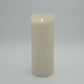 Flameless Pillar Candle Ivory Wax 3.5"X 9" Battery Operated