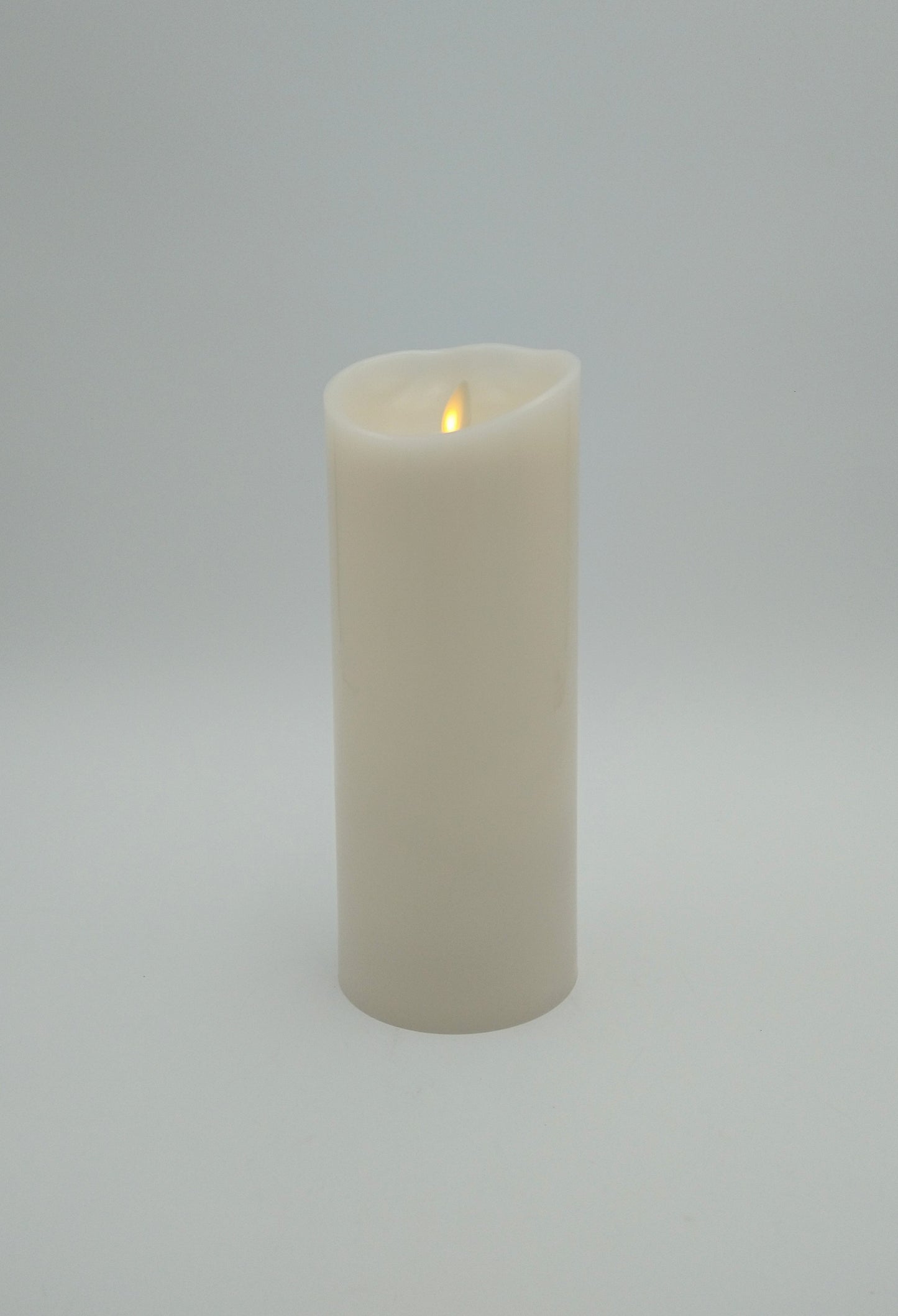 Flameless Pillar Candle Ivory Wax 3.5"X 9" Battery Operated