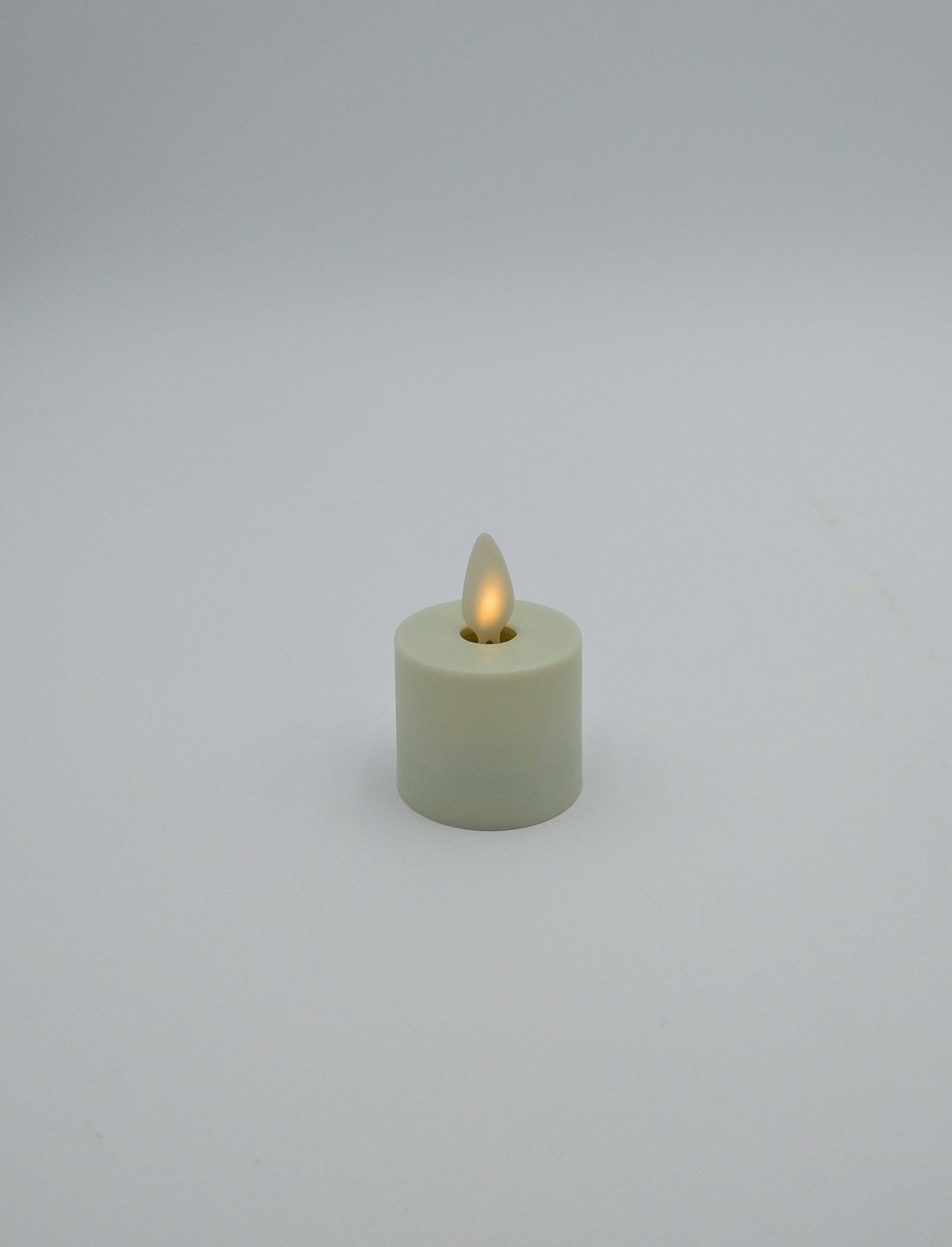 Flameless Tealight Candle Ivory 1.5"X 1.5" Set of 4 Battery Operated