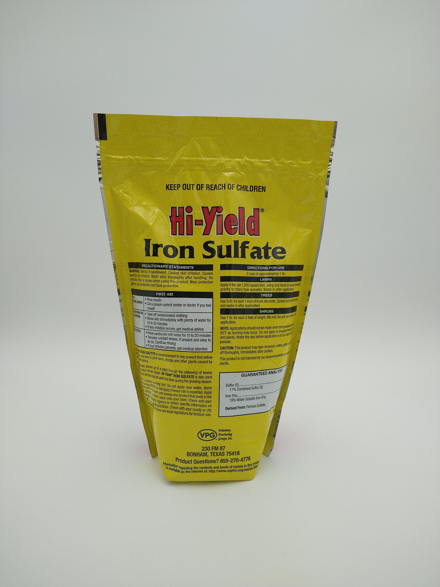 Iron Sulfate 4lbs