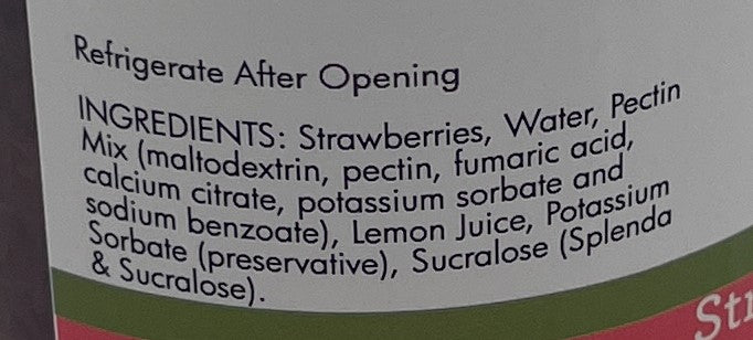 "No Sugar Added" Strawberry Preserves