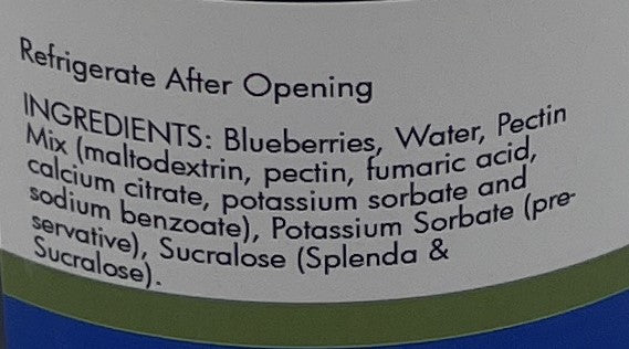 Blueberry Jam "No Sugar Added"