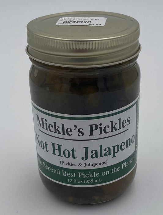 Pickles, Mickles Pickles Not Hot Jalapeno