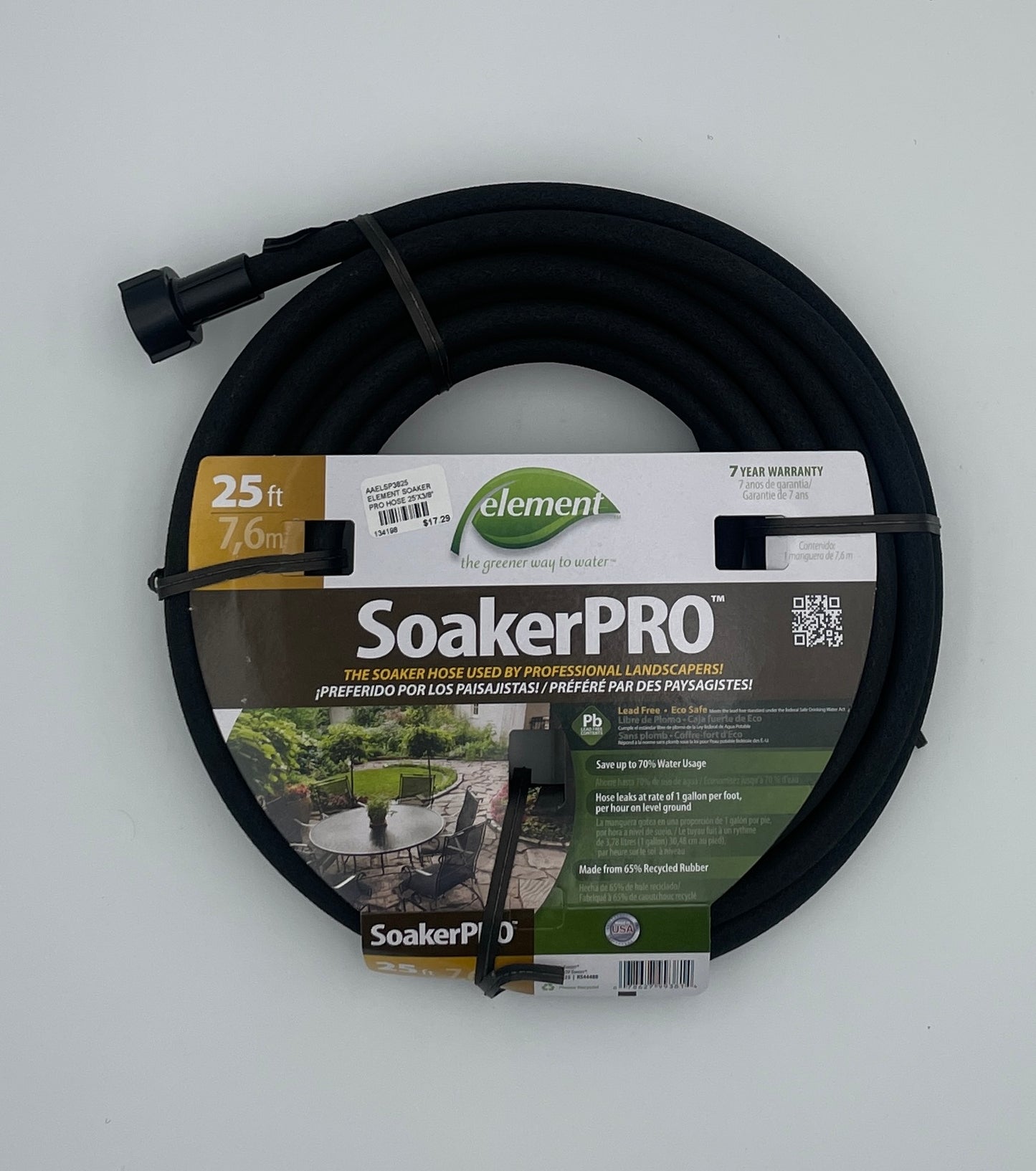 Hose, Element Soaker Hose 25' x 3/8"