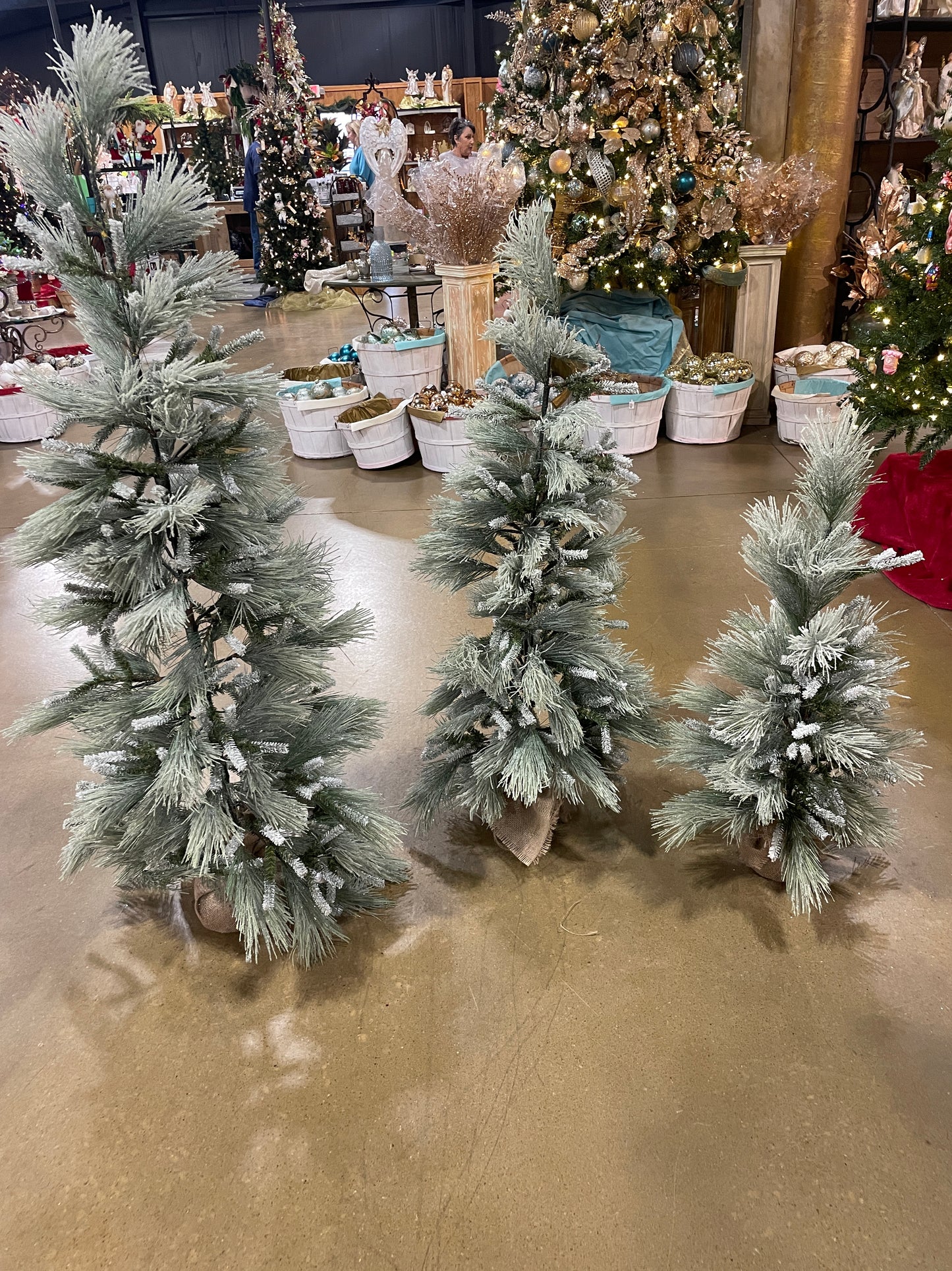 Frosted Mix White Pine Tree "Ships Free"