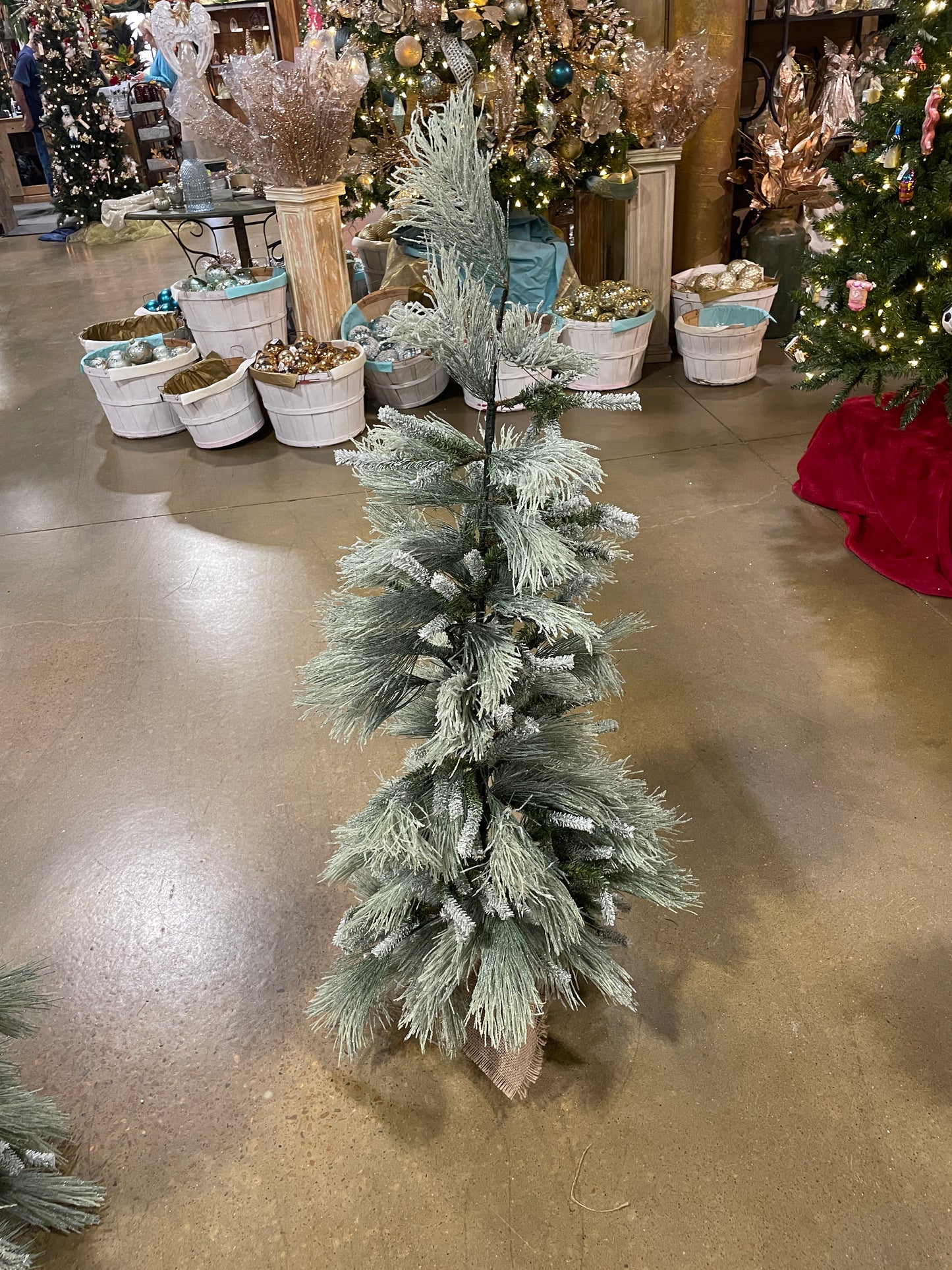 Frosted Mix White Pine Tree "Ships Free"