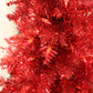 Tinsel Tree Red With Red Lights "Ships Free"