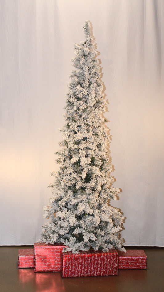 Snowfrost Artificial Christmas Tree with Color Changing LED Lights "Ship Free"
