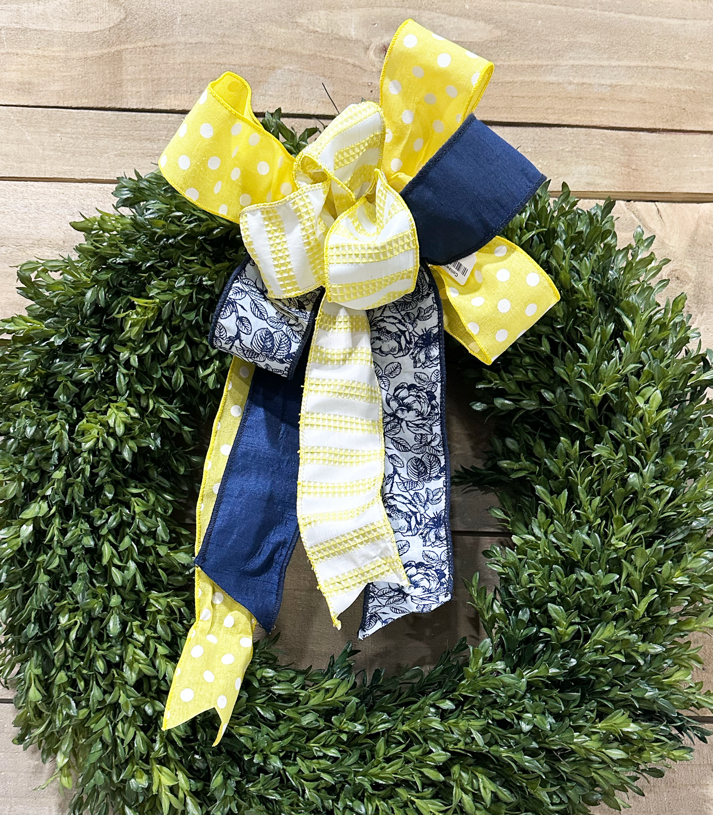 Yellow & Navy Bow