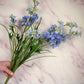 Blue Delphinium Silk Floral 24.5" Pick
