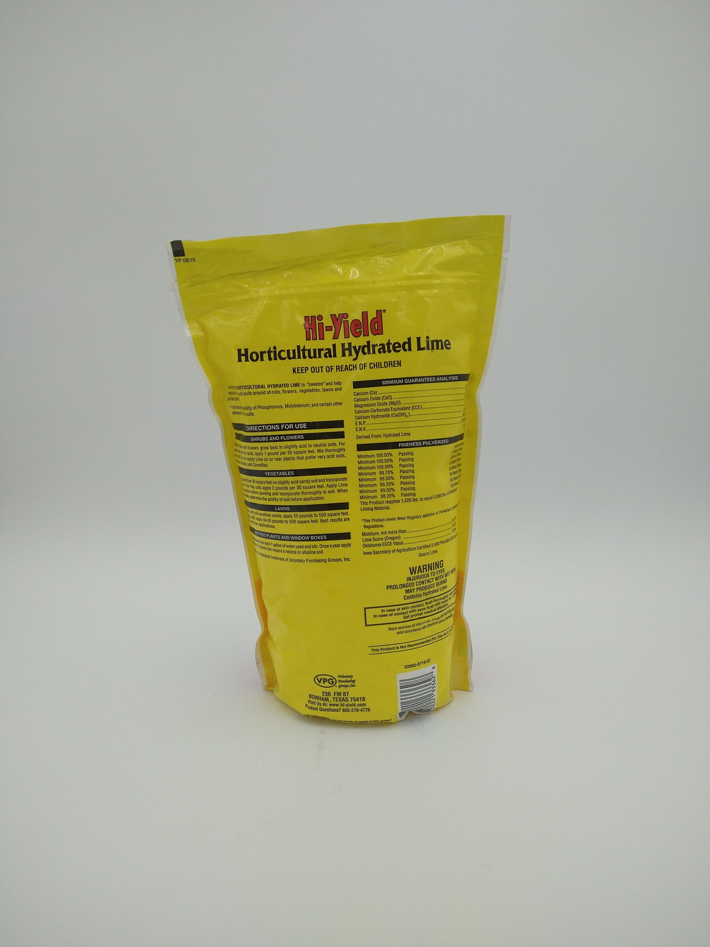 Horticultural Hydrated Lime 2lbs