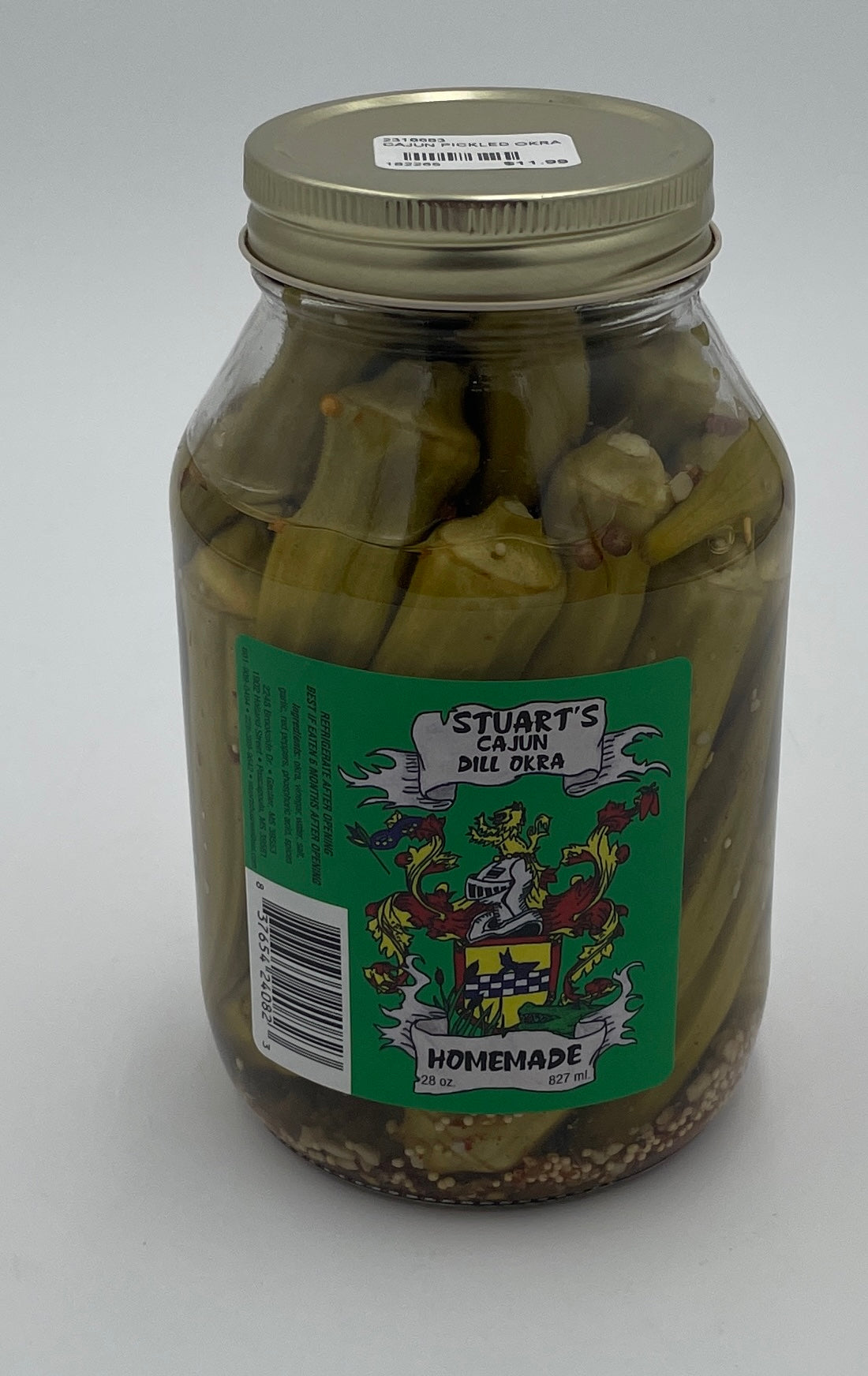 Pickles, Cajun Pickled Okra, Quart