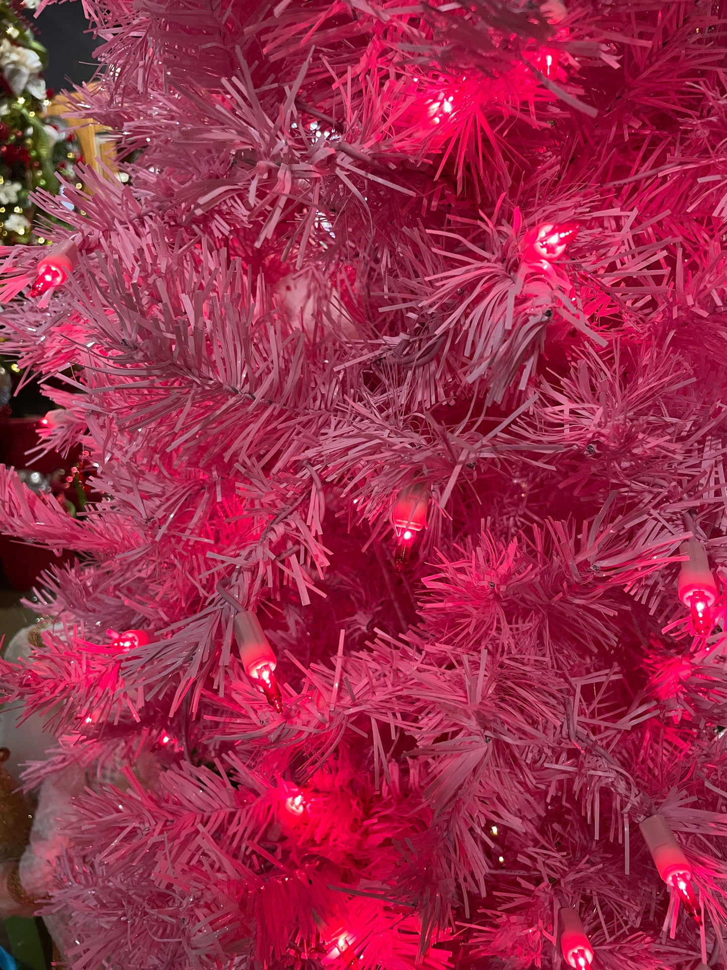Pretty And Pink Tree With Pink Lights "Ships Free"