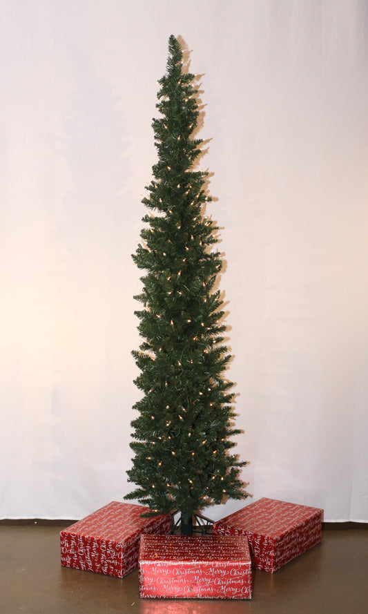 Royal Pointed Tip Spruce With Clear Lights "Ship Free"