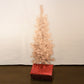 Tinsel Tree White Iridescent With Clear Lights "Ships Free"