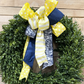 Yellow & Navy Bow
